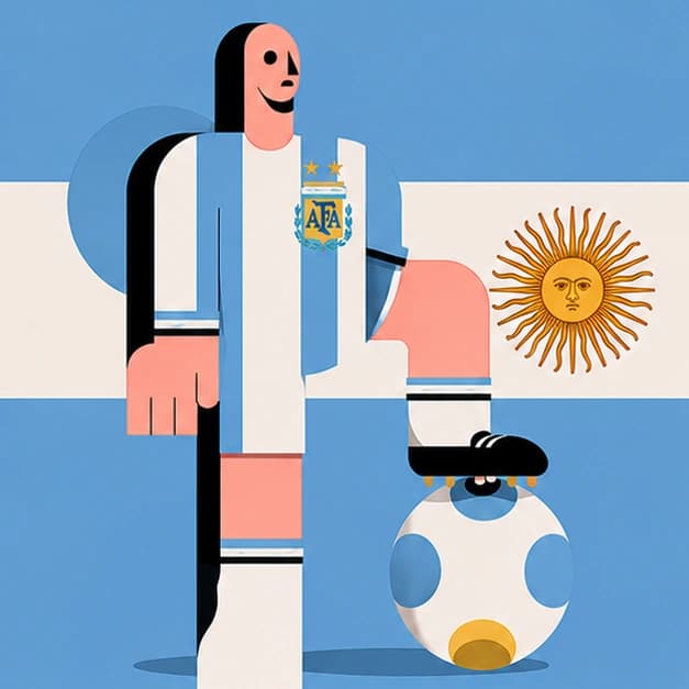 Argentina support flag