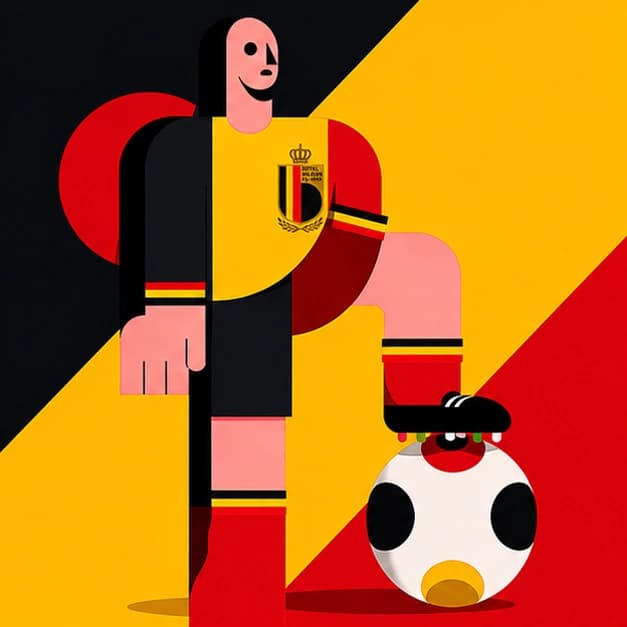 Belgium support flag artwork