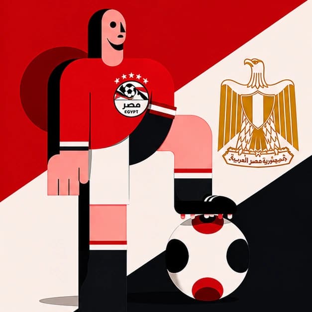 Egypt support flag artwork
