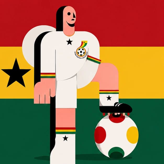 Ghana support flag artwork