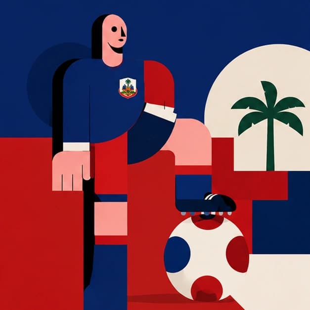 Haiti support flag artwork