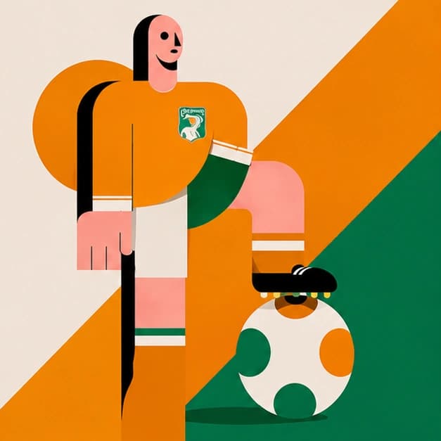 Ivory Coast support flag artwork