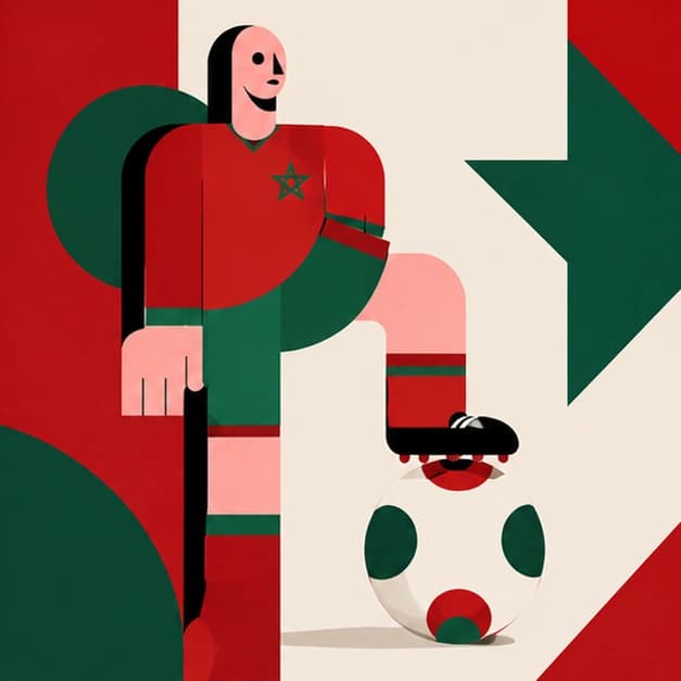 Morocco support flag artwork