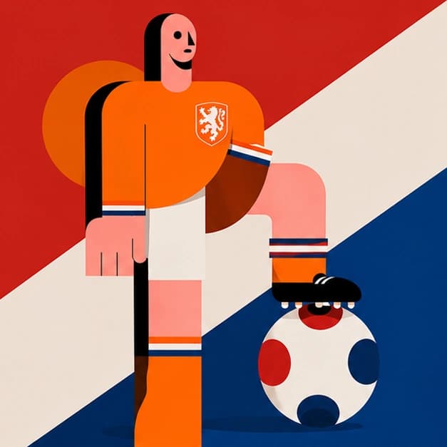 Netherlands support flag artwork