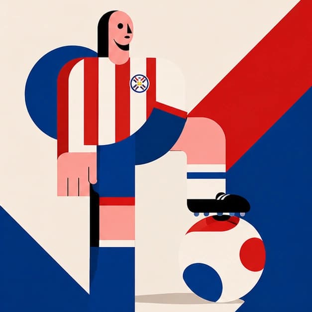 Paraguay support flag artwork