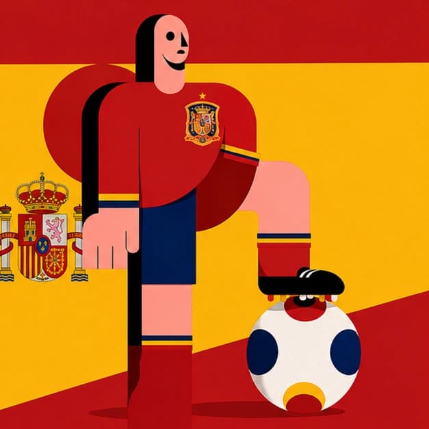 Spain support flag