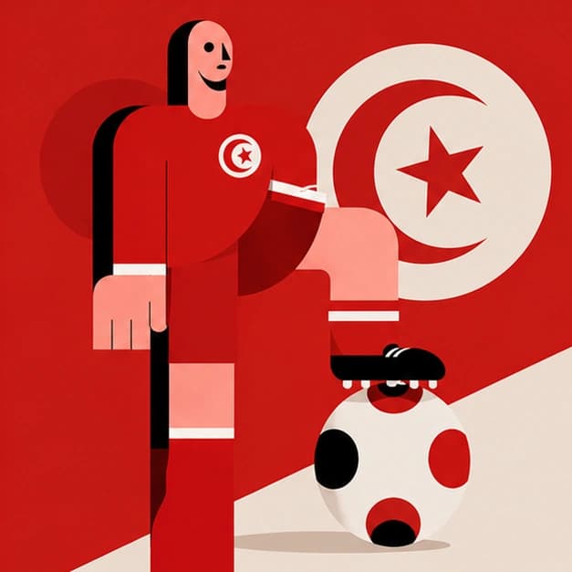 Tunisia support flag artwork