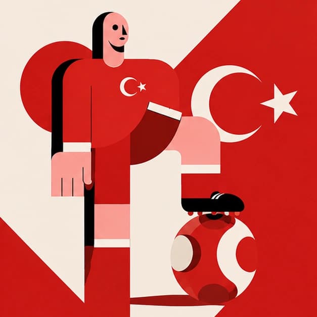 Turkey support flag artwork