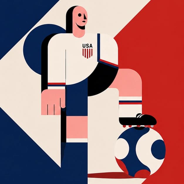 United States support flag artwork