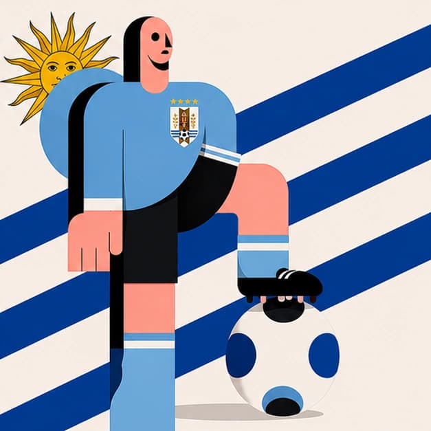 Uruguay support flag artwork